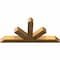 Ekena Millwork Saratoga Rough Sawn Timber Gable Bracket, Western Red Cedar, 48"W x 24"H x 4"D x 4"F, 12/12 Pitch GBW048X24X0404SAR00RWR - alternate 5